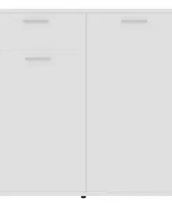 vidaXL Sideboard White 160x36x75 cm Chipboard