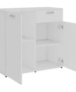 vidaXL Sideboard White 160x36x75 cm Chipboard