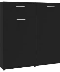 vidaXL Sideboard Black 160x36x75 cm Chipboard