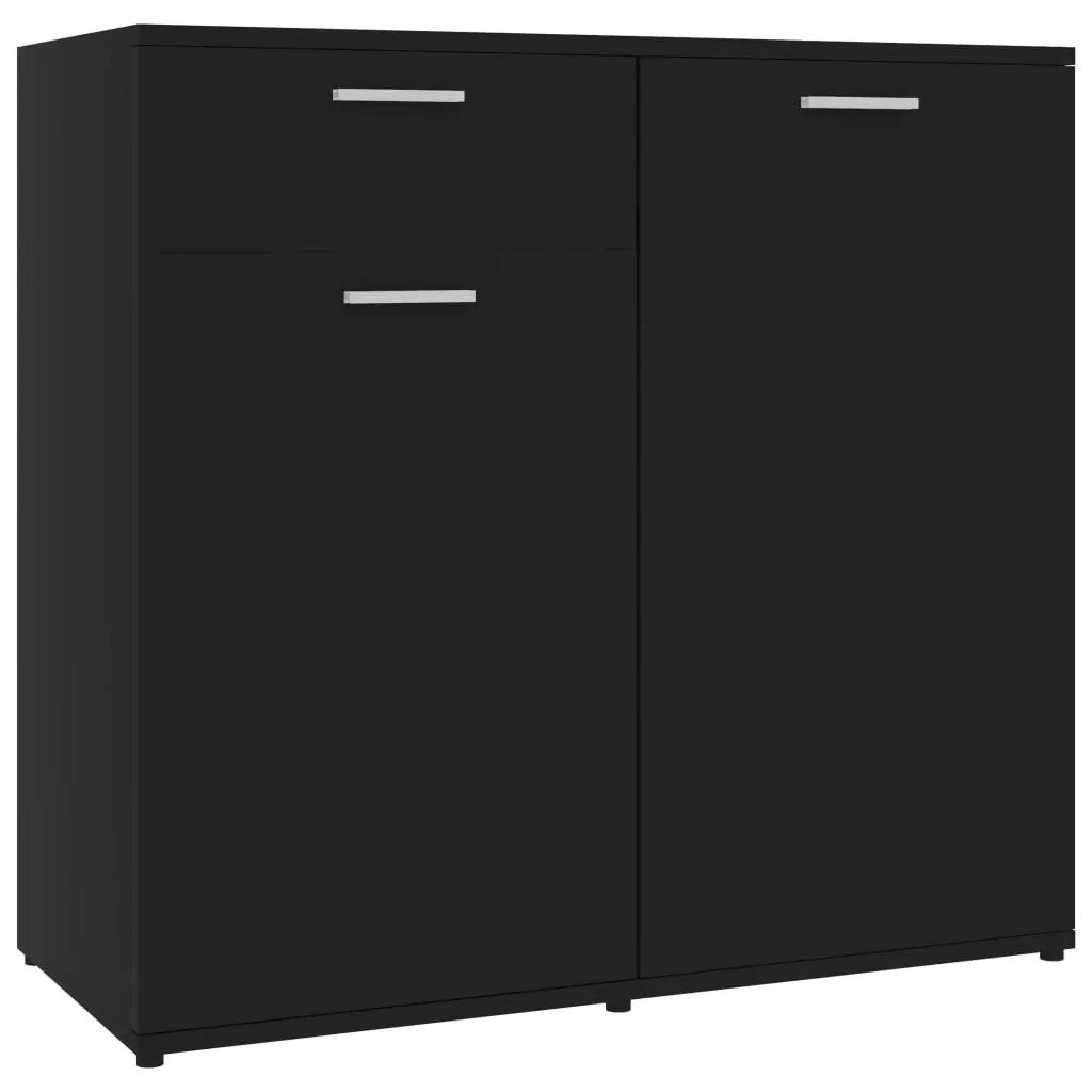 vidaXL Sideboard Black 160x36x75 cm Chipboard