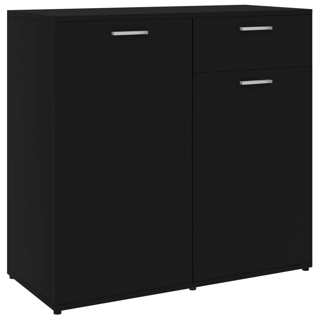 vidaXL Sideboard Black 160x36x75 cm Chipboard