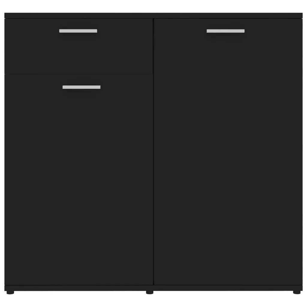 vidaXL Sideboard Black 160x36x75 cm Chipboard