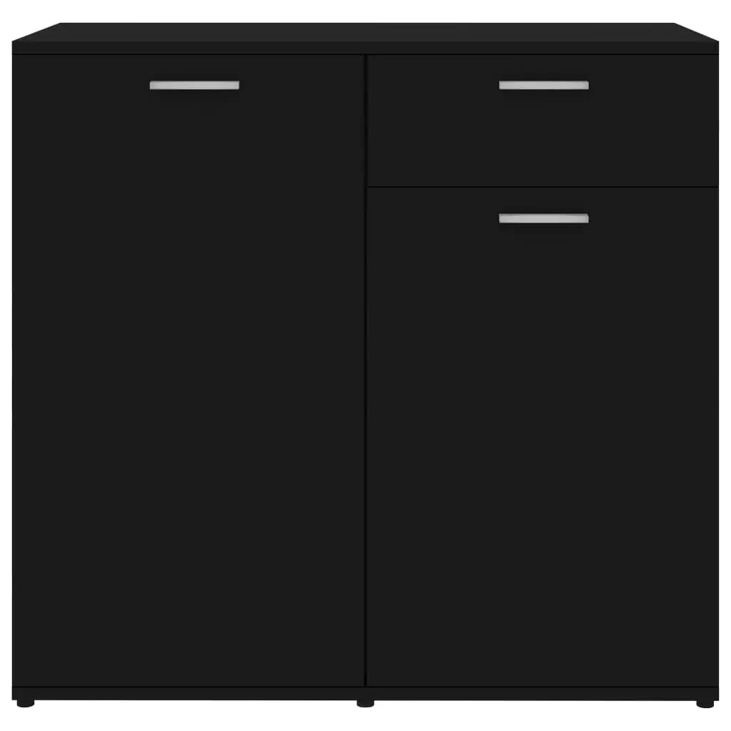 vidaXL Sideboard Black 160x36x75 cm Chipboard