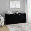 vidaXL Sideboard Black 160x36x75 cm Chipboard