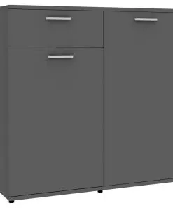 vidaXL Sideboard Grey 160x36x75 cm Chipboard