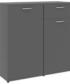 vidaXL Sideboard Grey 160x36x75 cm Chipboard