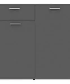 vidaXL Sideboard Grey 160x36x75 cm Chipboard