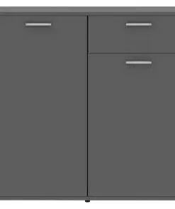 vidaXL Sideboard Grey 160x36x75 cm Chipboard