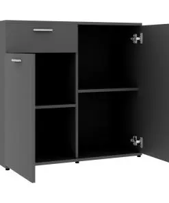 vidaXL Sideboard Grey 160x36x75 cm Chipboard