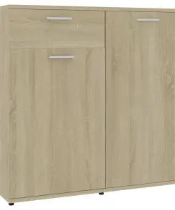 vidaXL Sideboard Sonoma Oak 160x36x75 cm Chipboard