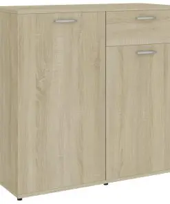 vidaXL Sideboard Sonoma Oak 160x36x75 cm Chipboard