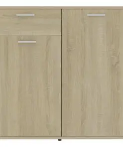 vidaXL Sideboard Sonoma Oak 160x36x75 cm Chipboard