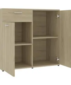 vidaXL Sideboard Sonoma Oak 160x36x75 cm Chipboard