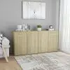 vidaXL Sideboard Sonoma Oak 160x36x75 cm Chipboard vidaXL Sideboard Sonoma Oak 160x36x75 cm Chipboard