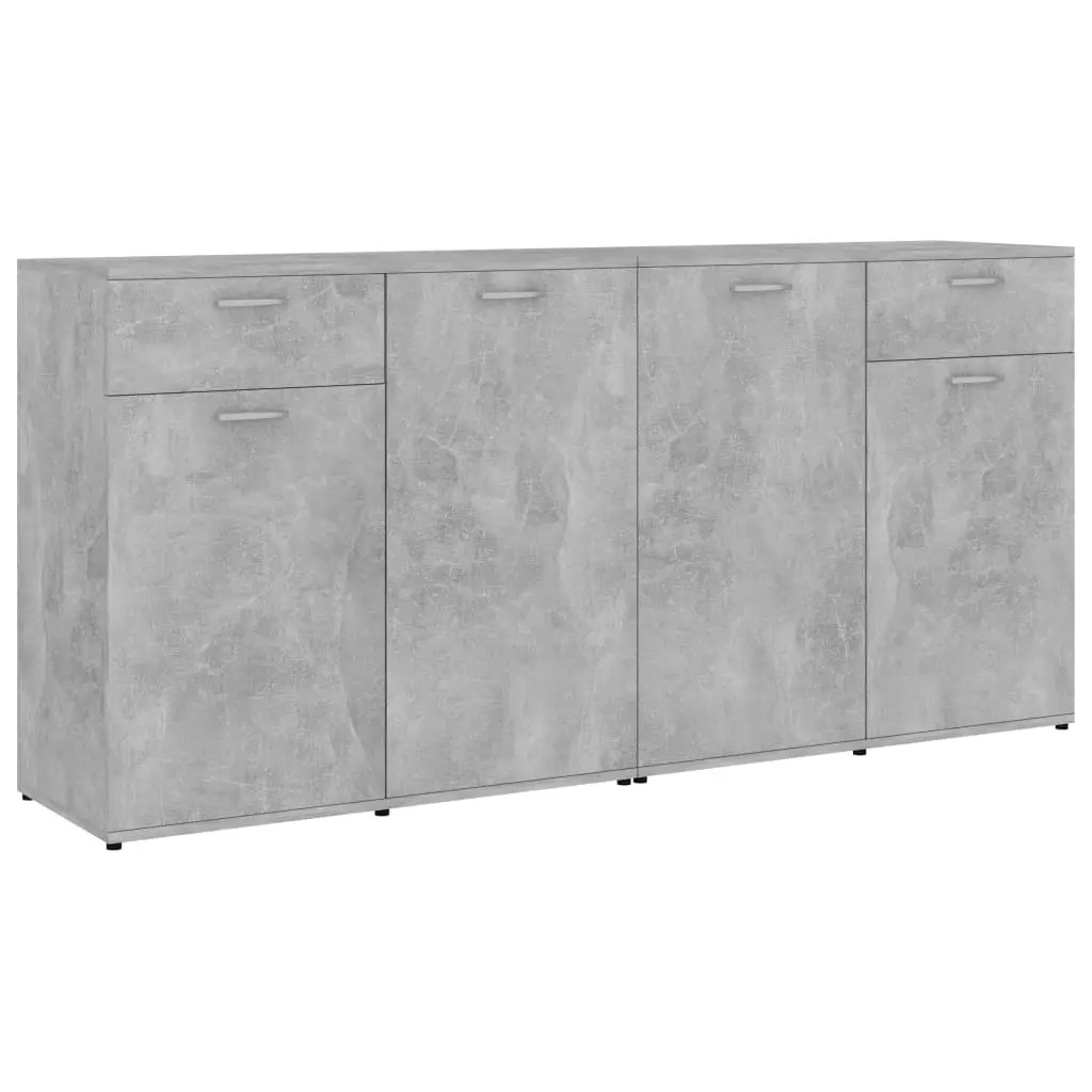 vidaXL Sideboard Concerte Grey 160x36x75 cm Chipboard
