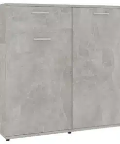 vidaXL Sideboard Concerte Grey 160x36x75 cm Chipboard