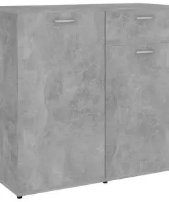 vidaXL Sideboard Concerte Grey 160x36x75 cm Chipboard