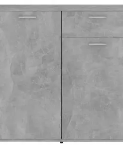 vidaXL Sideboard Concerte Grey 160x36x75 cm Chipboard