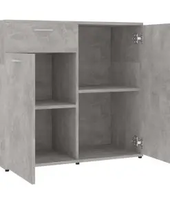 vidaXL Sideboard Concerte Grey 160x36x75 cm Chipboard