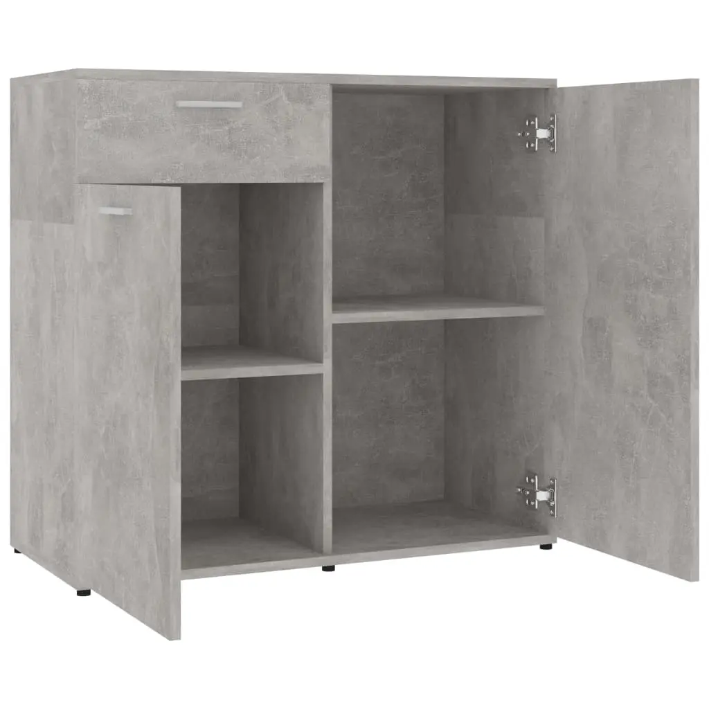 vidaXL Sideboard Concerte Grey 160x36x75 cm Chipboard