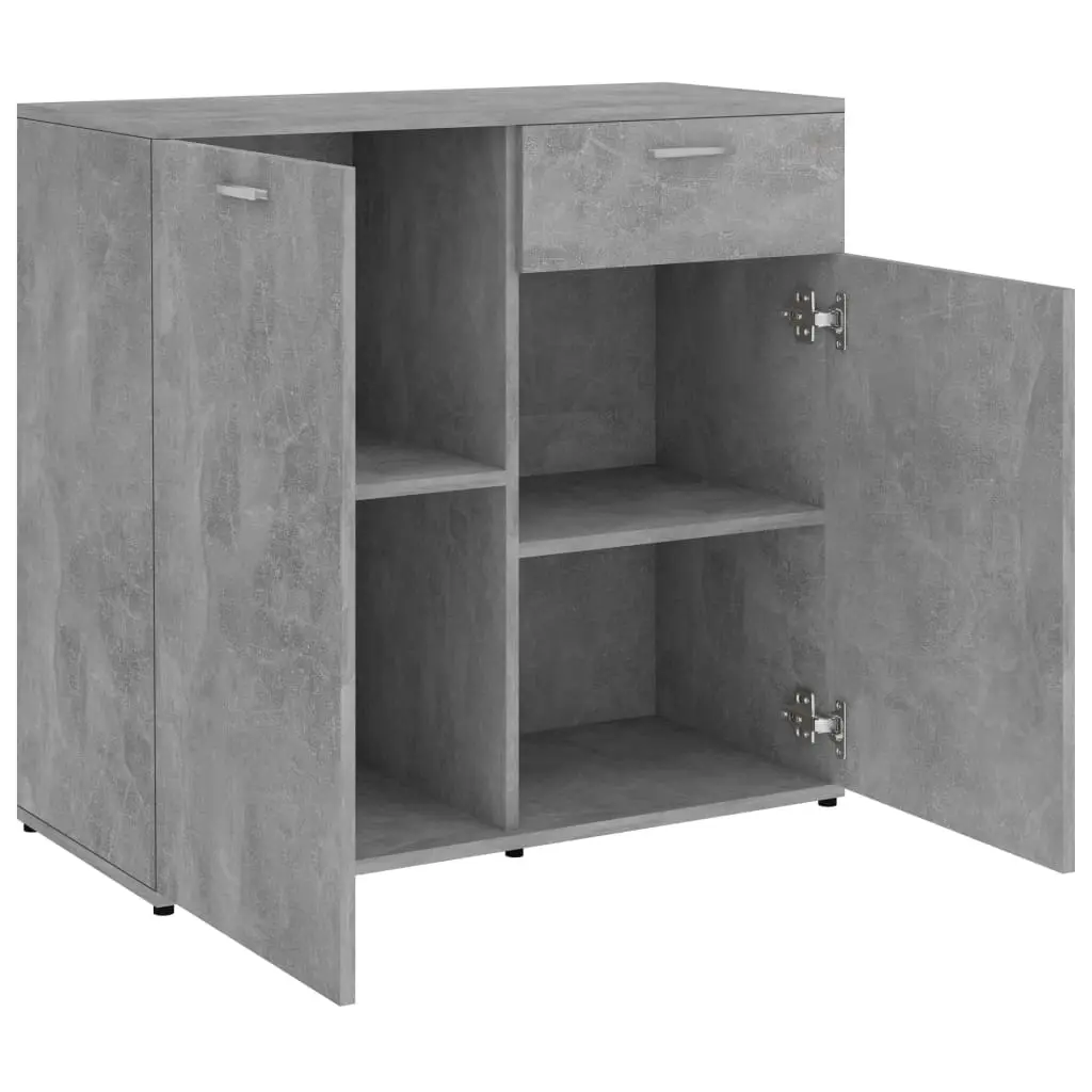 vidaXL Sideboard Concerte Grey 160x36x75 cm Chipboard