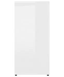 vidaXL Sideboard High Gloss White 160x36x75 cm Chipboard