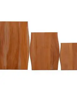 vidaXL Side Tables 3 pcs Solid Mahogany Wood