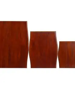vidaXL Side Tables 3 pcs Classical Brown Solid Mahogany Wood