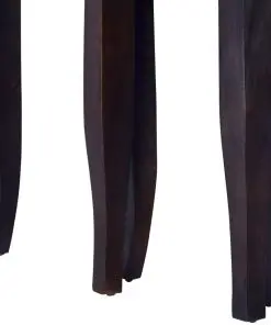 vidaXL Side Tables 3 pcs Light Black Coffee Solid Mahogany Wood