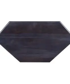 vidaXL Corner TV Cabinet Light Black Coffee Solid Mahogany Wood