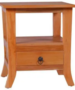 vidaXL Bedside Cabinet Solid Mahogany Wood