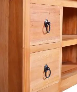 vidaXL TV Cabinet 100x40x45 cm Solid Mahogany Wood