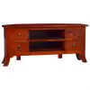 vidaXL TV Cabinet Classical Brown 100x40x45 cm Solid Mahogany Wood