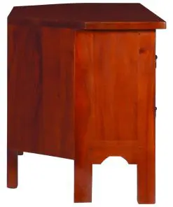 vidaXL TV Cabinet Classical Brown 100x40x45 cm Solid Mahogany Wood