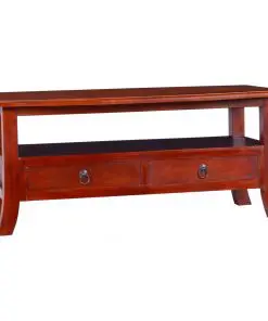 vidaXL Coffee Table Classical Brown 90x50x40 cm Solid Mahogany Wood