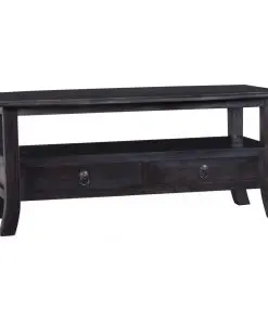 vidaXL Coffee Table Light Black Coffee 90x50x40 cm Solid Mahogany Wood