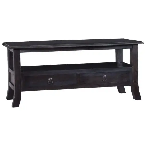 vidaXL Coffee Table Light Black Coffee 90x50x40 cm Solid Mahogany Wood