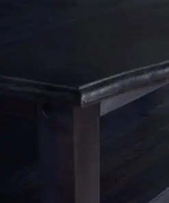 vidaXL Coffee Table Light Black Coffee 90x50x40 cm Solid Mahogany Wood