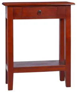vidaXL Console Table Classical Brown 60x30x75 cm Solid Mahogany Wood