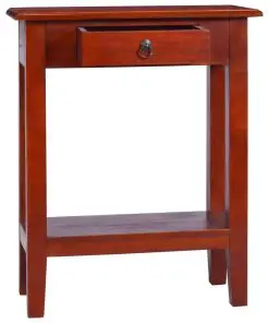 vidaXL Console Table Classical Brown 60x30x75 cm Solid Mahogany Wood