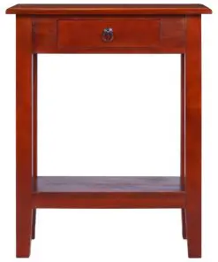 vidaXL Console Table Classical Brown 60x30x75 cm Solid Mahogany Wood