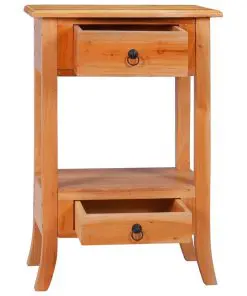 vidaXL Console Table 50x30x75 cm Solid Mahogany Wood