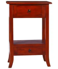 vidaXL Console Table Classical brown 50x30x75 cm Solid Mahogany Wood