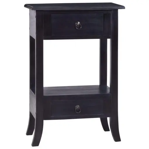 vidaXL Console Table Light Black Coffee 50x30x75 cm Solid Mahogany Wood