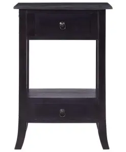 vidaXL Console Table Light Black Coffee 50x30x75 cm Solid Mahogany Wood