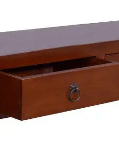 vidaXL Console Table Classical Brown 120x30x75 cm Solid Mahogany Wood