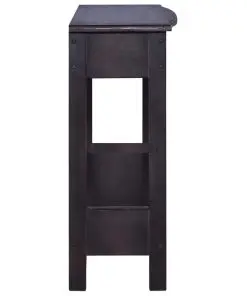 vidaXL Console Table Light Black Coffee 120x30x75 cm Solid Mahogany Wood