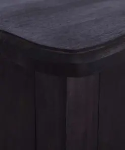 vidaXL Bedside Cabinet Black 60x30x60 cm Solid Mahogany Wood