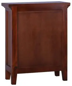 vidaXL Bedside Cabinet Classical Brown 60x30x75 cm Solid Mahogany Wood