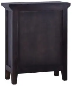 vidaXL Bedside Cabinet Black 60x30x75 cm Solid Mahogany Wood